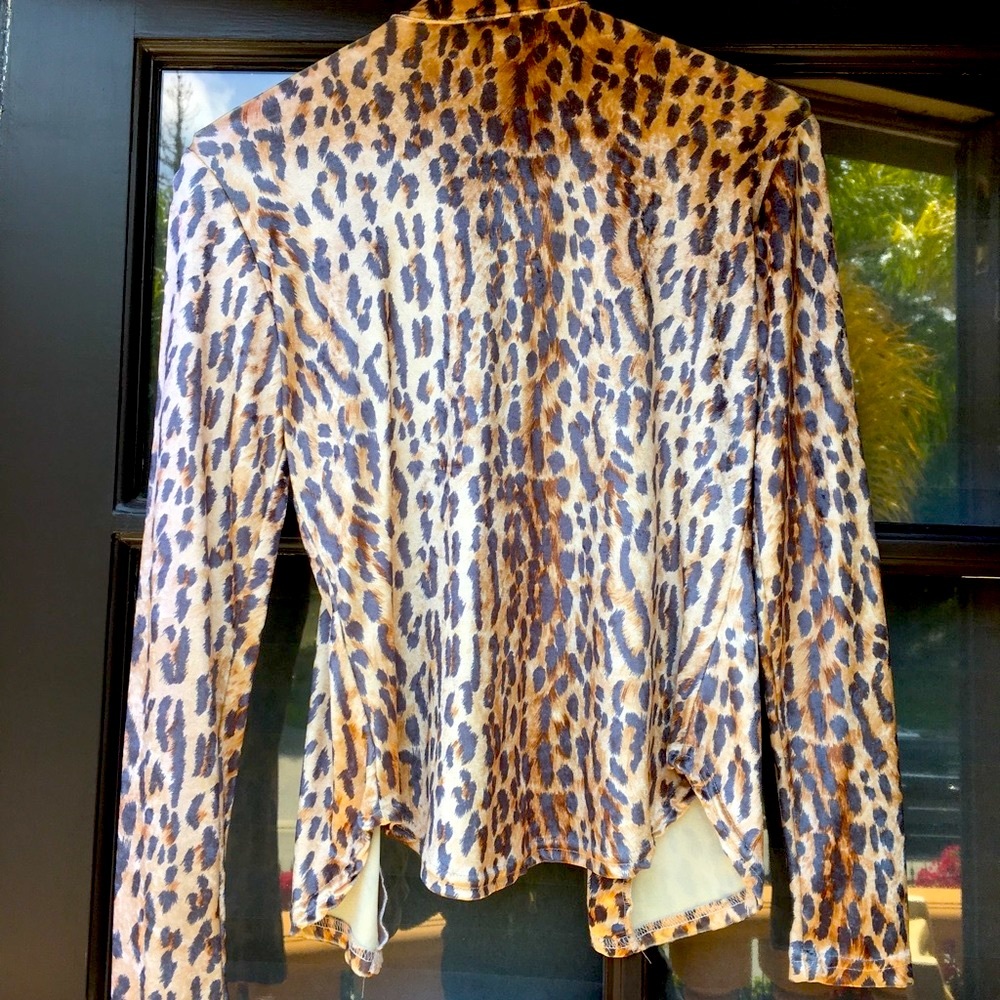 Vintage Bebe Leopard Button Down